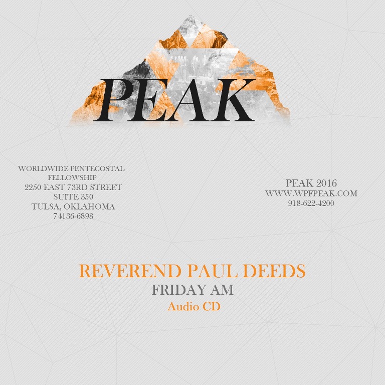2016 PEAK Rev. Paul Deeds (CD)