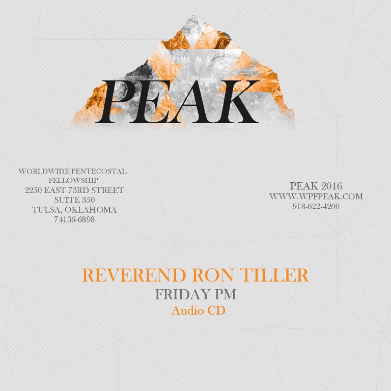 2016 PEAK Rev. Ron Tiller (CD)