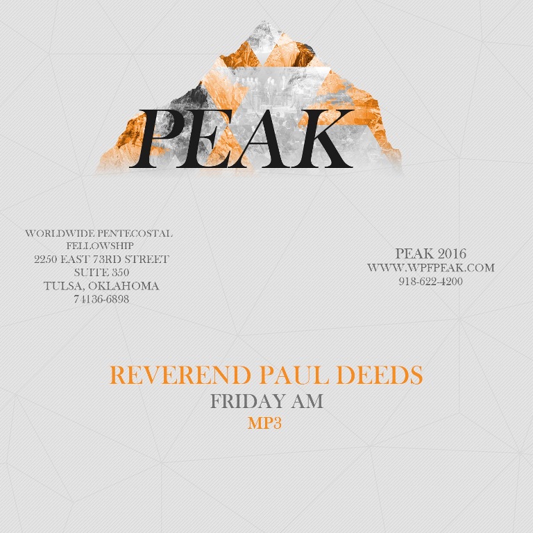 2016 PEAK Rev. Paul Deeds (MP3)