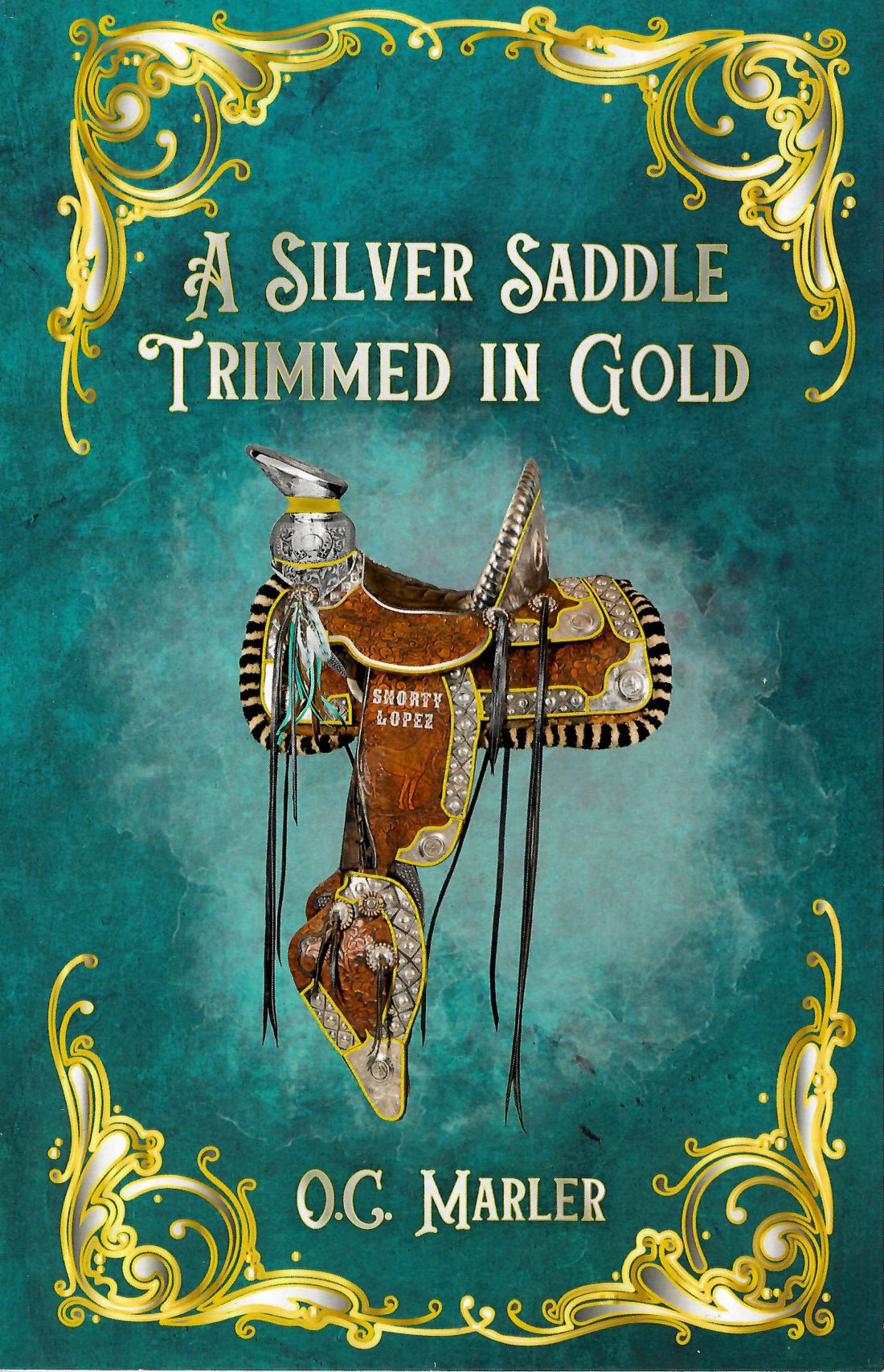 A Silver Saddle Trimmed In Gold - O C Marler