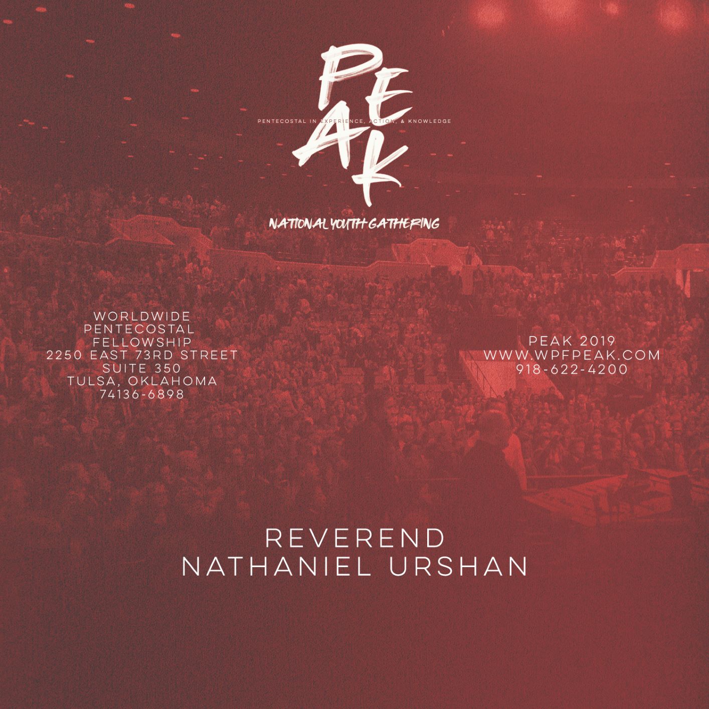 2019 PEAK Rev. Nathaniel Urshan (CD)